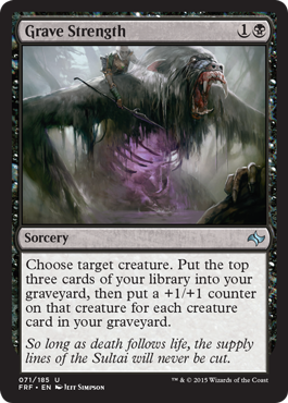 Magic: Fate Reforged 071: Grave Strength [foil] 