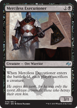 MTG: Fate Reforged 076: Merciless Executioner 