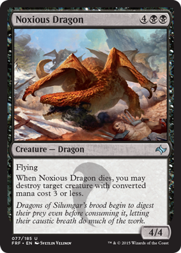 Magic: Fate Reforged 077: Noxious Dragon 