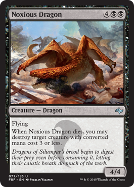 MTG: Fate Reforged 077: Noxious Dragon 