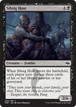 MTG: Fate Reforged 082: Sibsig Host 