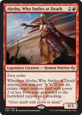 MTG: Fate Reforged 090: Alesha, Who Smiles at Death 