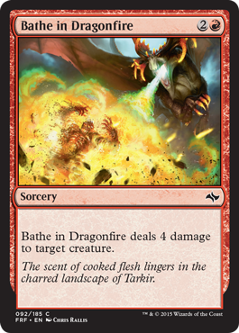 Magic: Fate Reforged 092: Bathe in Dragonfire [foil] 