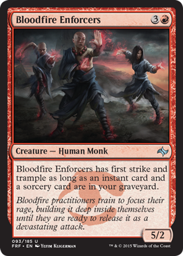 MTG: Fate Reforged 093: Bloodfire Enforcers - Foil 