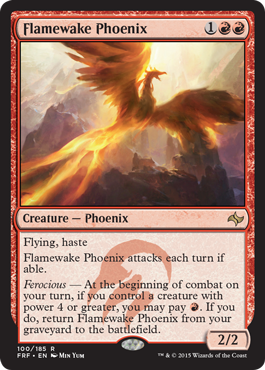 MTG: Fate Reforged 100: Flamewake Phoenix 