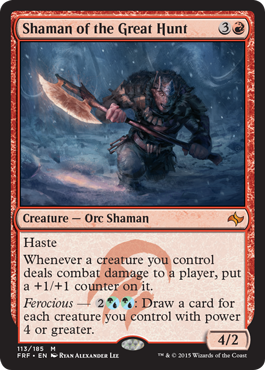 MTG: Fate Reforged 113: Shaman of the Great Hunt 