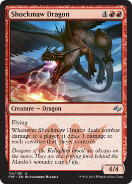 Magic: Fate Reforged 114: Shockmaw Dragon [foil] 
