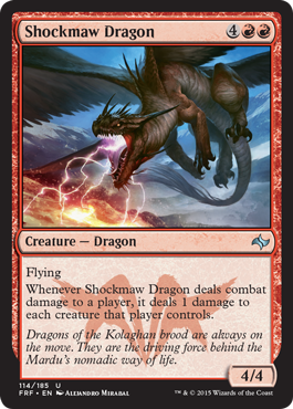 MTG: Fate Reforged 114: Shockmaw Dragon 