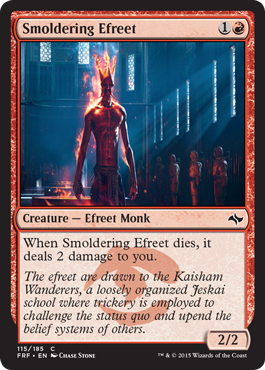 MTG: Fate Reforged 115: Smoldering Efreet 