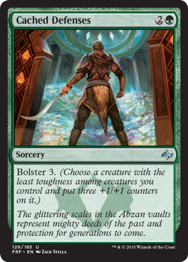 Magic: Fate Reforged 126: Cached Defenses [foil] 