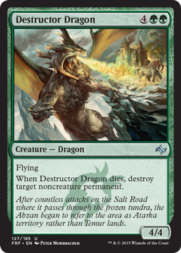 MTG: Fate Reforged 127: Destructor Dragon 