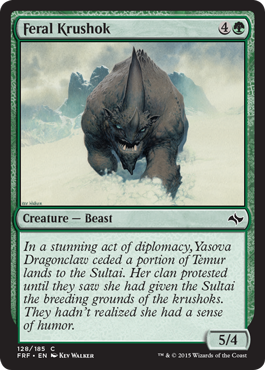 MTG: Fate Reforged 128: Feral Krushok 