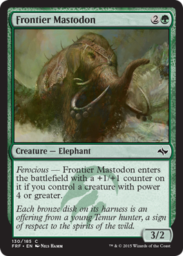 Magic: Fate Reforged 130: Frontier Mastodon 