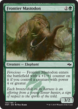 MTG: Fate Reforged 130: Frontier Mastodon 