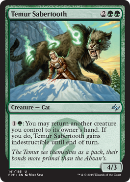 MTG: Fate Reforged 141: Temur Sabertooth 