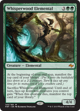 v: Fate Reforged 145: Whisperwood Elemental 