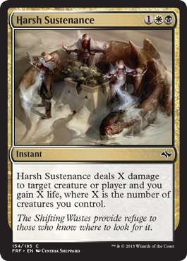 Magic: Fate Reforged 154: Harsh Sustenance [foil] 