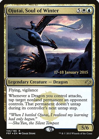 MTG: Fate Reforged 156: Ojutai, Soul of Winter - Prerelease Foil 