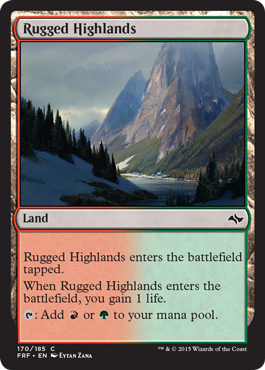 Magic: Fate Reforged 170: Rugged Highlands [foil] 