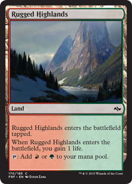 MTG: Fate Reforged 170: Rugged Highlands 