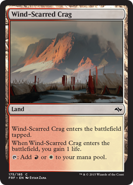 Magic: Fate Reforged 175: Wind-Scarred Crag - Foil 