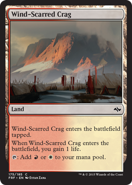 MTG: Fate Reforged 175: Wind-Scarred Crag - Foil 