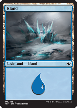 MTG: Fate Reforged 179: Island 179 - Foil 