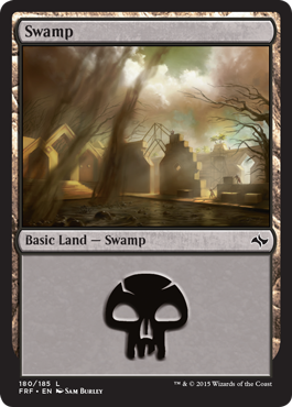 MTG: Fate Reforged 180: Swamp 180 [foil] 
