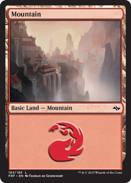 MTG: Fate Reforged 183: Mountain 183 [foil] 