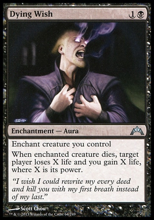 MTG: Gatecrash 064: Dying Wish 