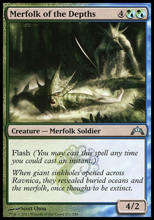 MTG: Gatecrash 221: Merfolk of the Depths 