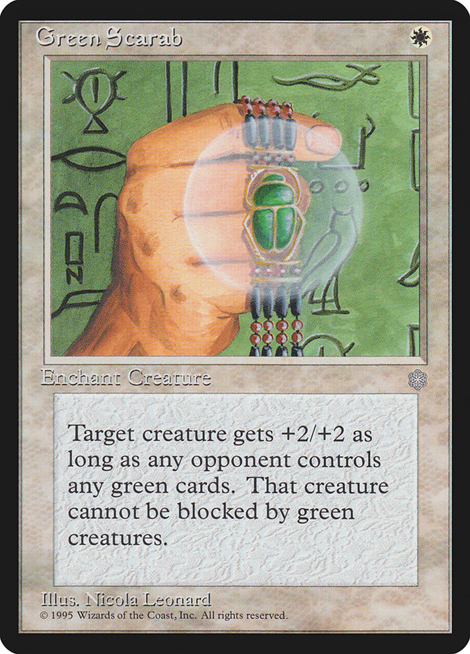 MTG: Ice Age 028: Green Scarab 