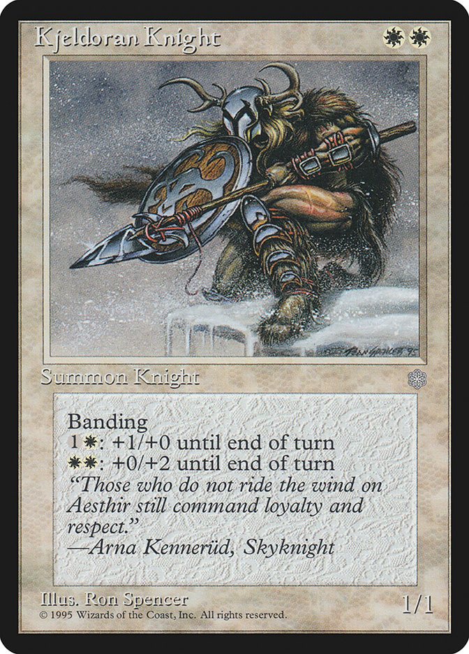 MTG: Ice Age 036: Kjeldoran Knight 
