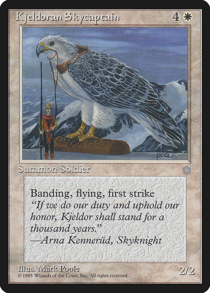 MTG: Ice Age 039: Kjeldoran Skycaptain 