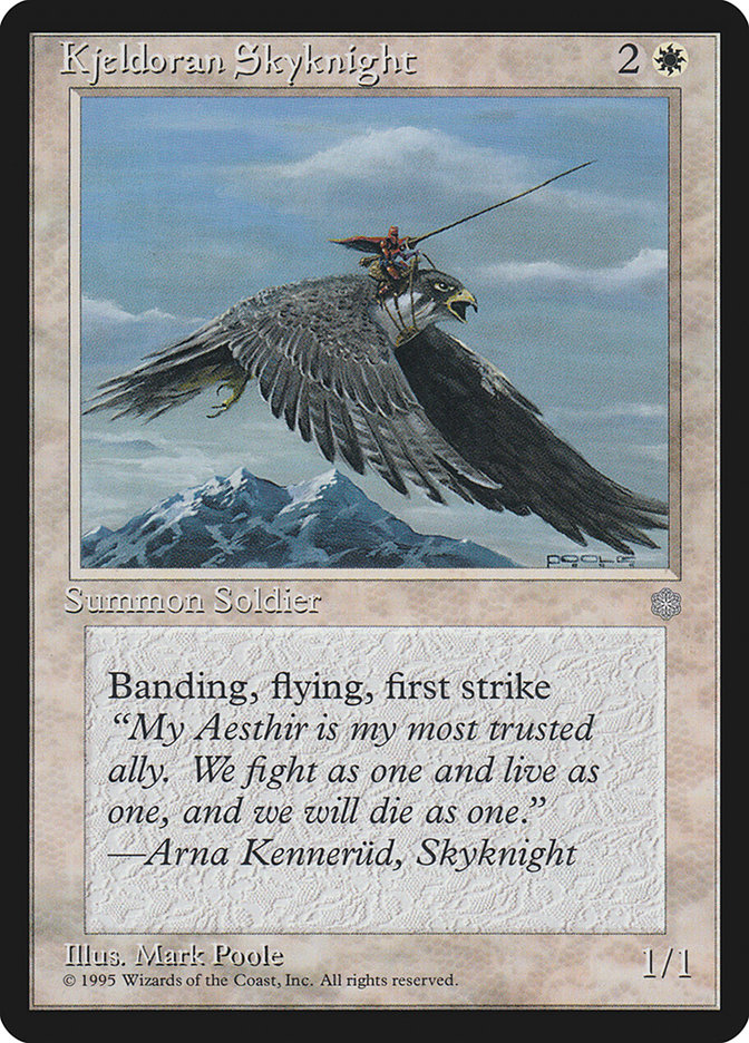 MTG: Ice Age 040: Kjeldoran Skyknight 