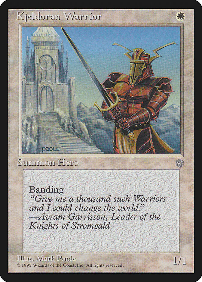 MTG: Ice Age 041: Kjeldoran Warrior 