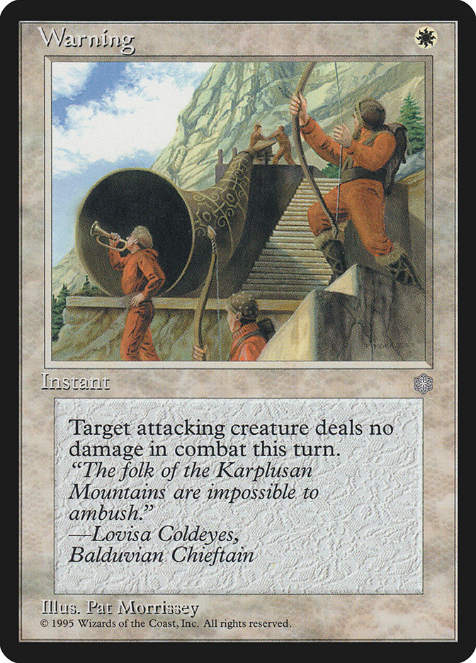 MTG: Ice Age 055: Warning 