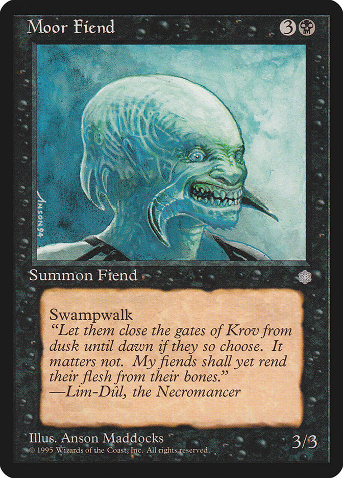 MTG: Ice Age 153: Moor Fiend 
