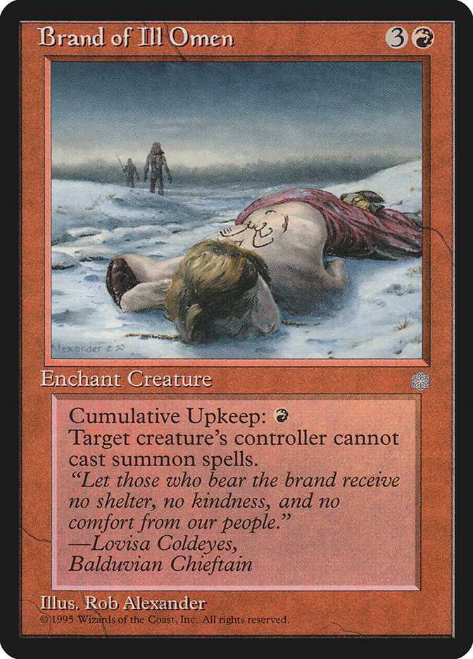 MTG: Ice Age 177: Brand of Ill Omen 