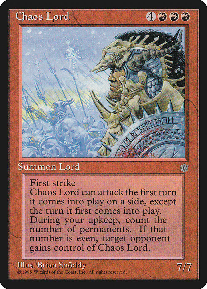 MTG: Ice Age 178: Chaos Lord 