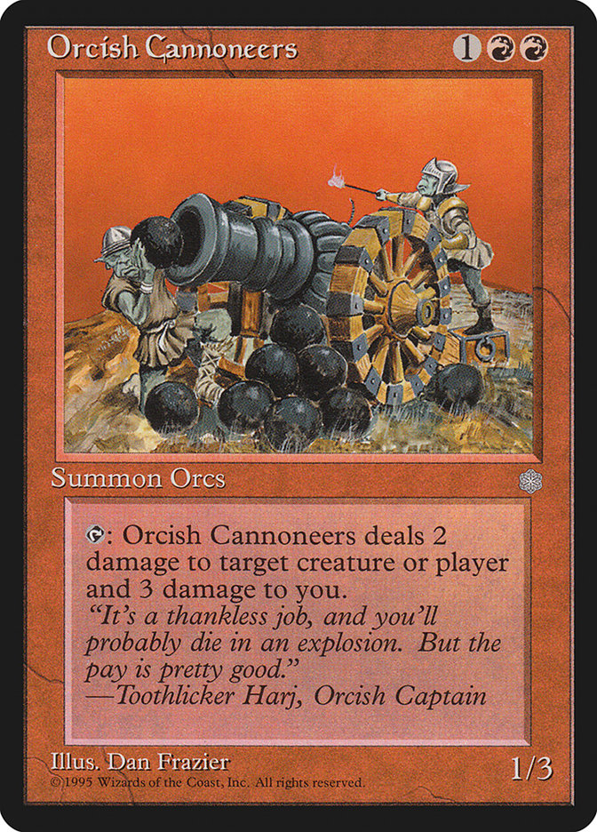 MTG: Ice Age 205: Orcish Cannoneers 