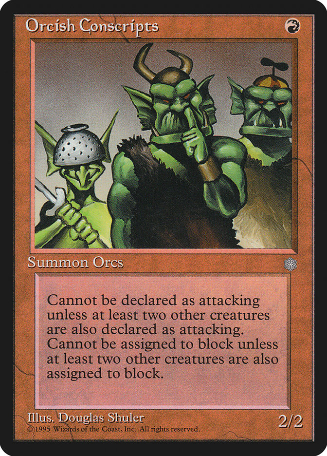 MTG: Ice Age 206: Orcish Conscripts 