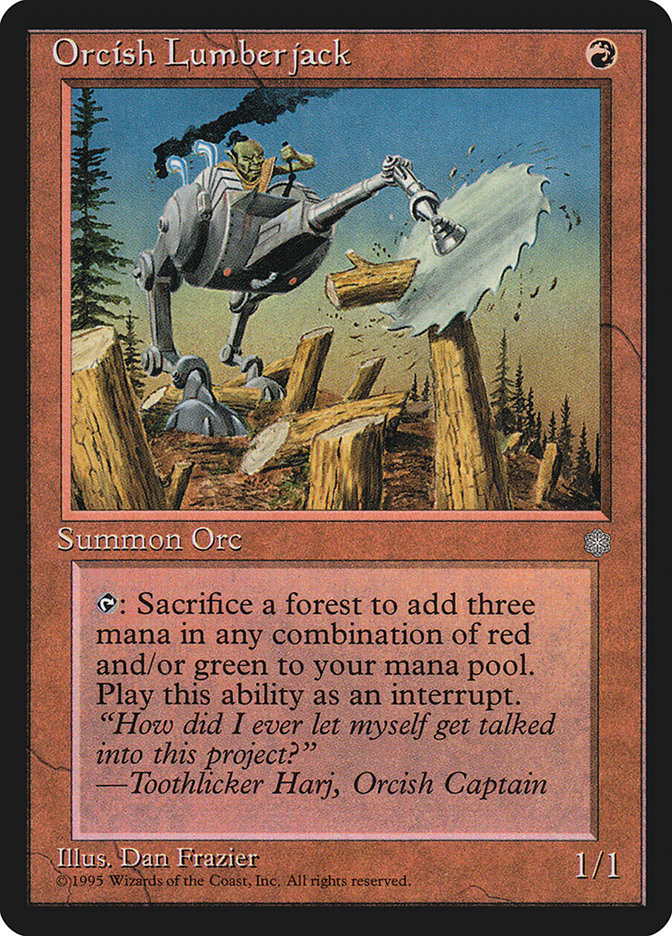 MTG: Ice Age 210: Orcish Lumberjack 