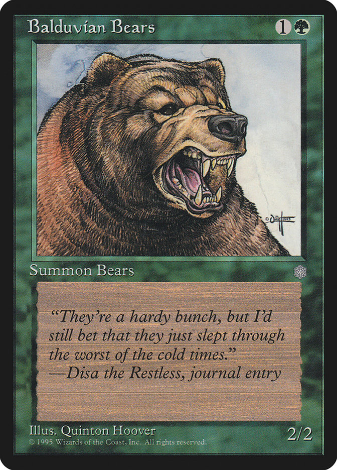 MTG: Ice Age 226: Balduvian Bear 