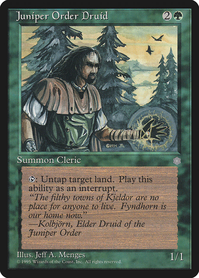 MTG: Ice Age 251: Juniper Order Druid 
