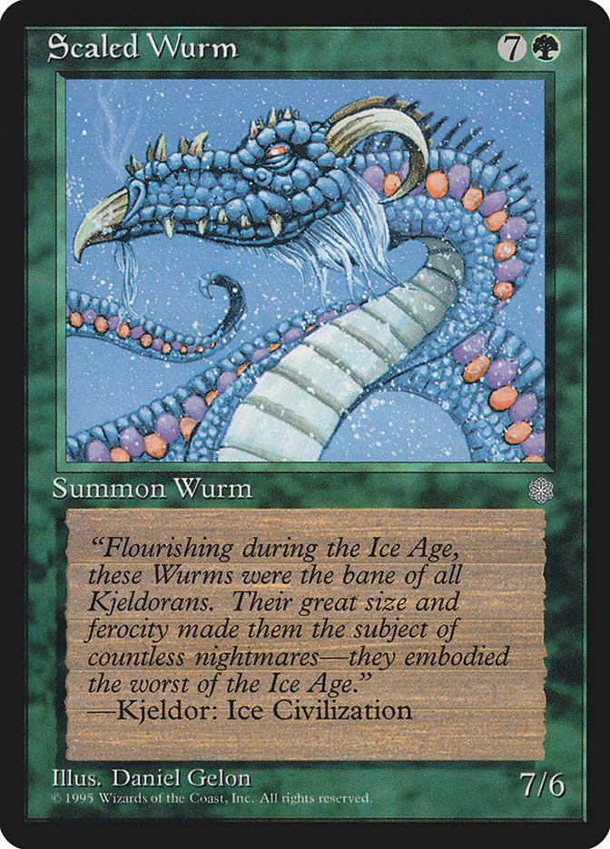 MTG: Ice Age 262: Scaled Wurm 