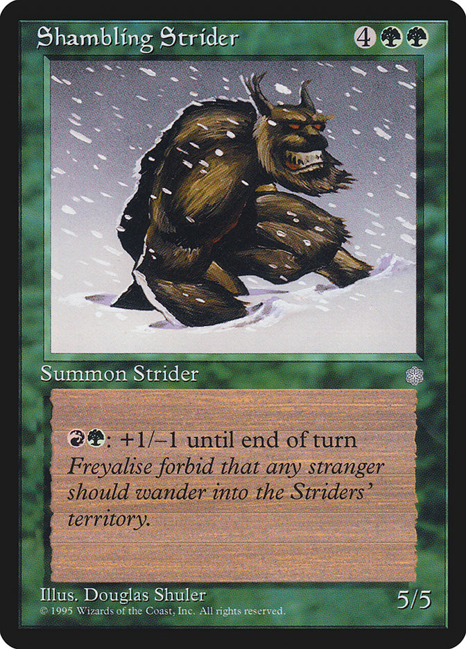 MTG: Ice Age 263: Shambling Strider 