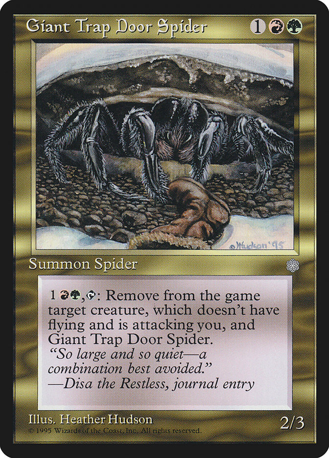 MTG: Ice Age 293: Giant Trap Door Spider 