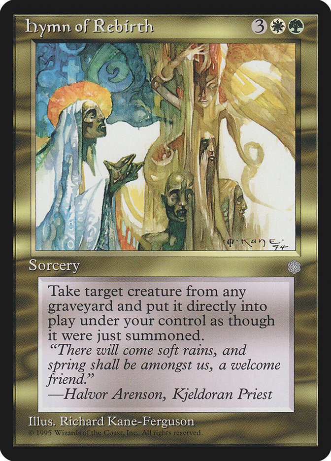 MTG: Ice Age 295: Hymn of Rebirth 