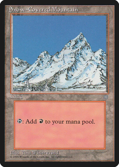 MTG: Ice Age 379: Snow Covered Mountain 